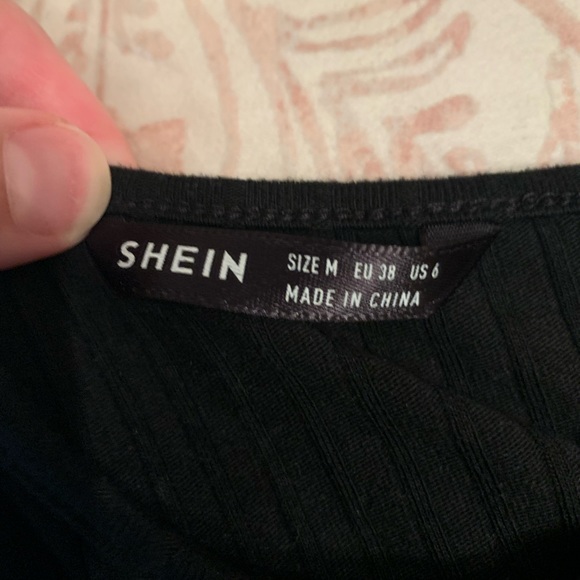 Shein Ribbed Crop Top - Picture 2 of 2